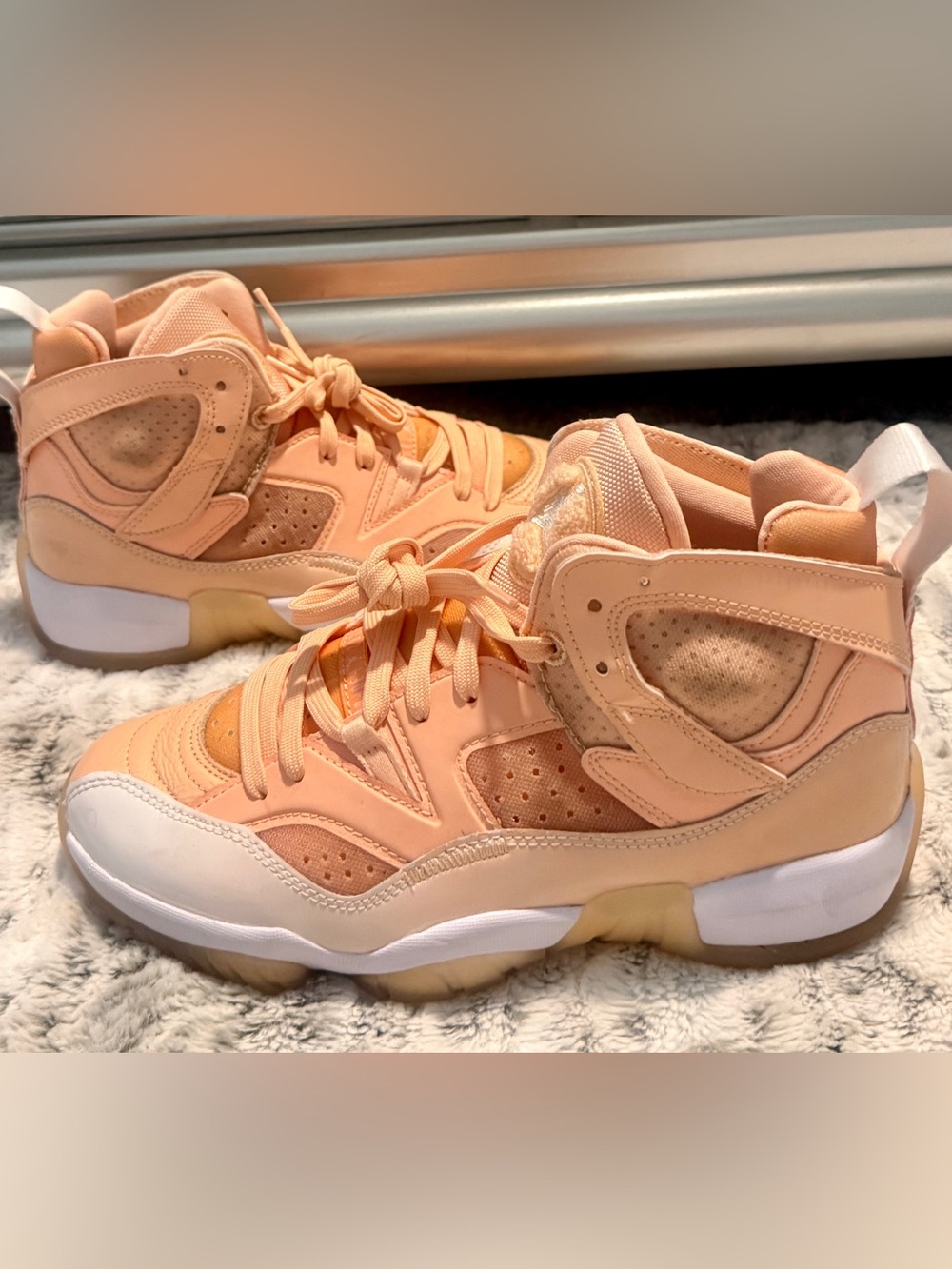 Nike Women's Jordan Jumpman Two Trey “Arctic Orange” Sneakers Size 8